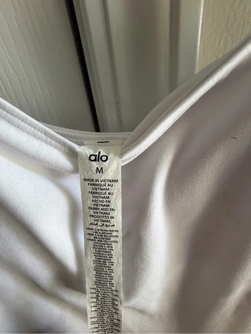 ALO Yoga White Mini Slip Dress